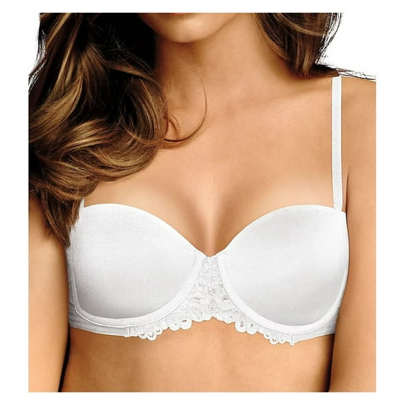 Maidenform WHITE Essential Multiway Push-Up Bra, US 36D, UK 36D NWOT