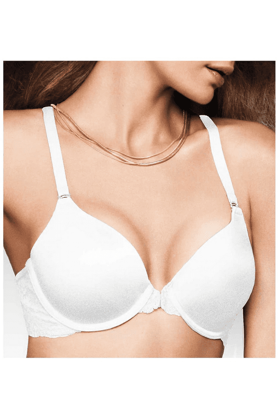 WHITE One Fab Fit Extra Coverage T-Back Bra, US 36B, UK 36B NWOT