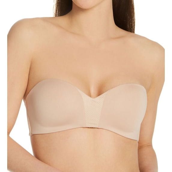 Women's Self Expressions SE0015 Wireless ComfortGrip Strapless Bra (Paris Nude 34A)