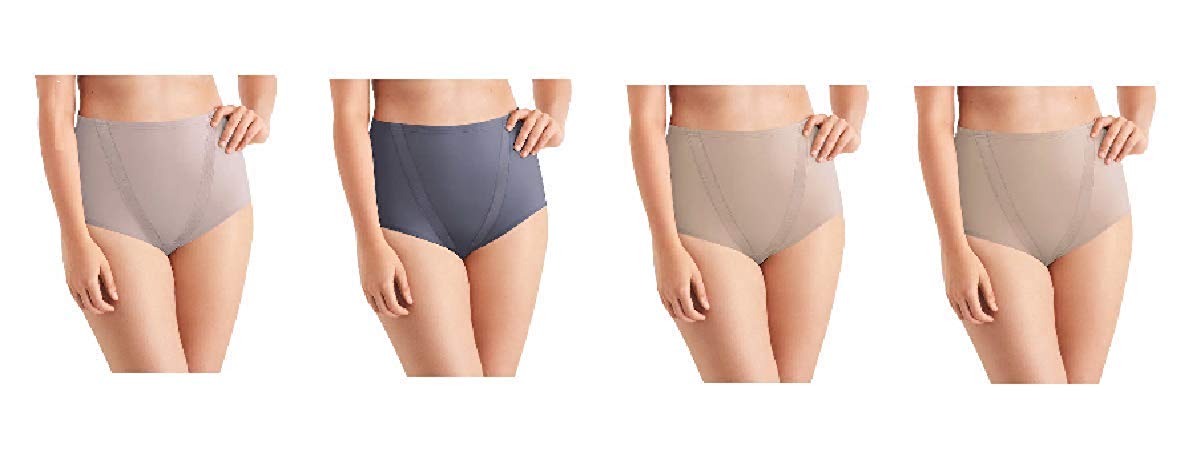 美良品 クリーニング済 TEAM DESCENT ミドラー & ミドルパンツ Maidenform Women 4-Pack Everyday Control Tummy Toning Brief Panty
