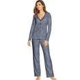thumbnail image 1 of Maidenform Women Pant  V-Neck Long Sleeve Pajamas, 1 of 4