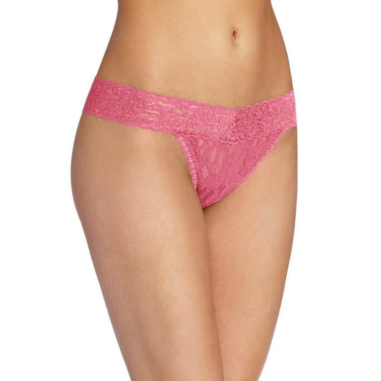 Maidenform Sexy Must Haves Lace Thong Panty DMESLT 9, Pink, 2XL, FREE S&H