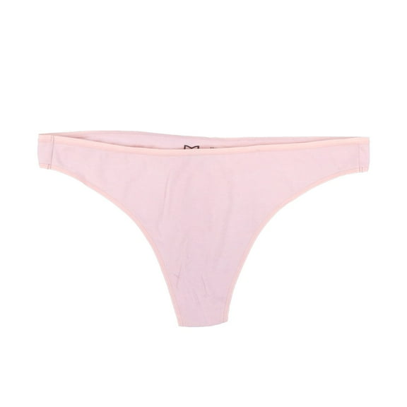 Maidenform Women's Cotton Comfort Thong Underwear Briefs Sheer Pale Pink 8 New