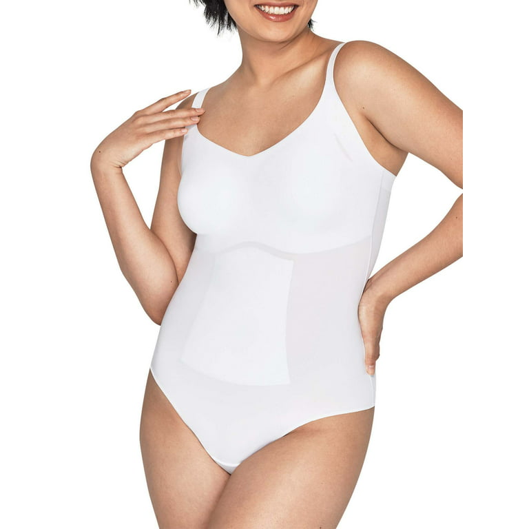 Maidenform Women's Firm Control Shapewear Power Players​ Shaping Bodysuit  with Thong Back - Style DMS083 