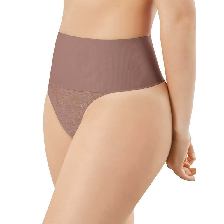 Maidenform Women's Firm Control Shapewear Tame Your Tummy Shaping Thong -  Style DM0049
