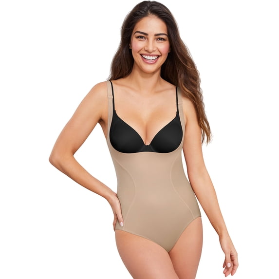 Maidenform Body Briefer Torsette Shapewear Wear YourOwn Bra waist back smoothing