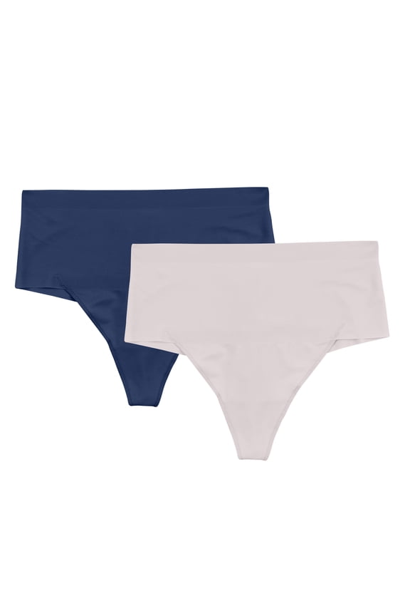 Women's Shapear Light Control Shaping Thong 2-Pack, Sizes up to 2XL