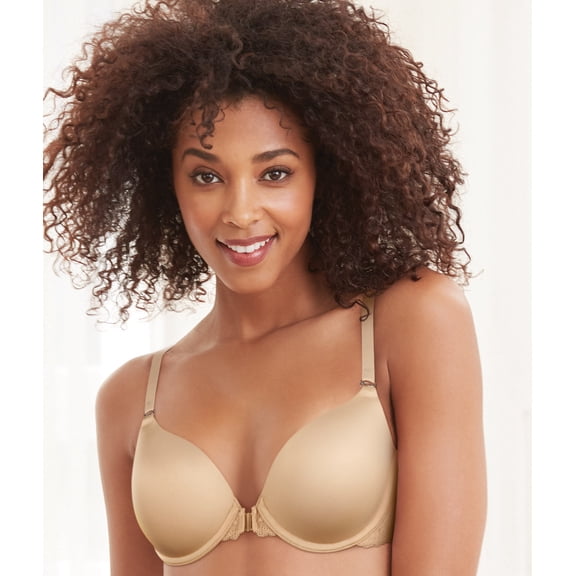 Maidenform T-Shirt Bra One Fab Fit Extra Coverage T-Back Front Closure Underwire 7112