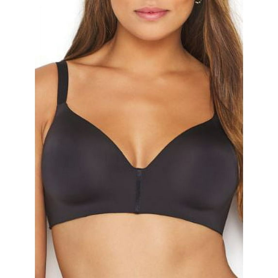 Maidenform Women's One Fabulous Fit 2.0 Wireless Bra, black, 42C
