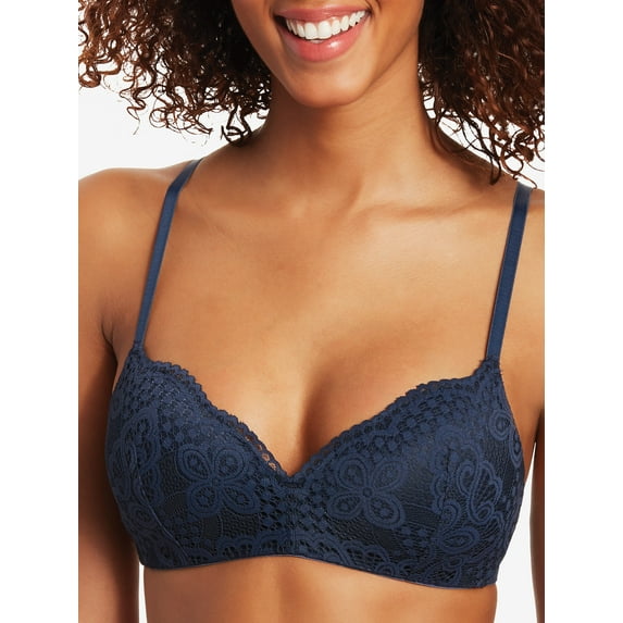 Maidenform Women's Pure Comfort Lace Push-Up Wireless Bra, Style DM7680