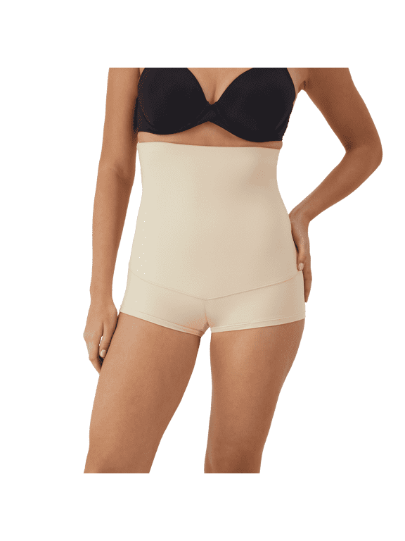 Women's Shapewear with Tummy Control, Cool Comfort High-Waist Body Shaper Boy Shorts, Sizes up to 3XL