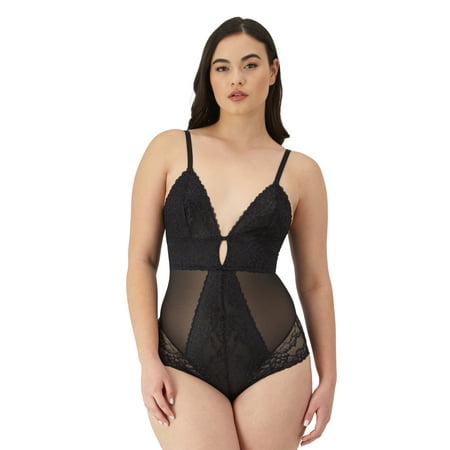 Maidenform Women's Shapewear Firm Control Lace Bodysuit, Sizes up-to 3XL