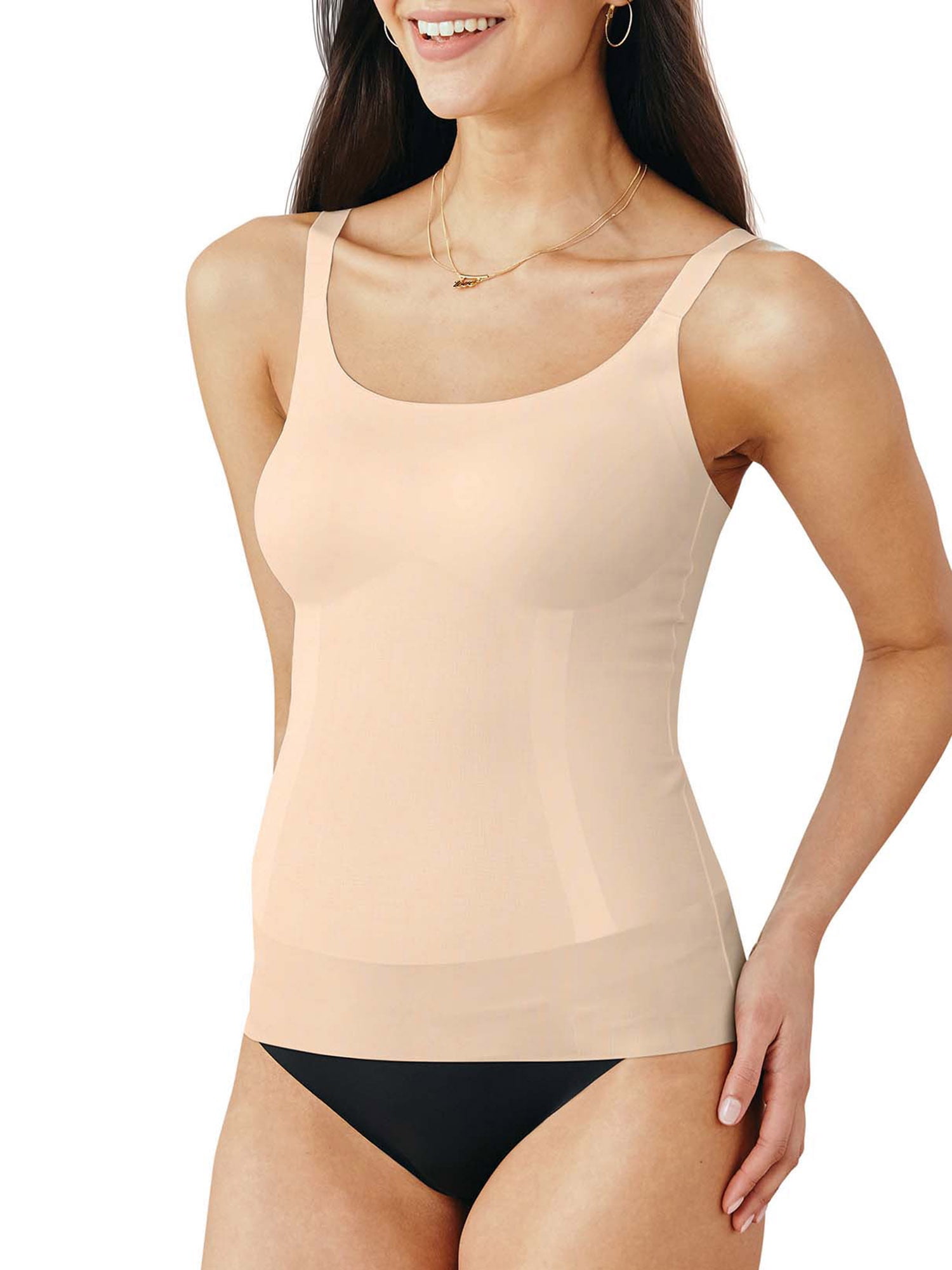 ANYFIT WEAR Women's Cami Shaper with Built in Bra Tummy Control Camisole  Summer Sleeveless Tank Top Underskirts Shapewear Body Shaper (S-2XL) 