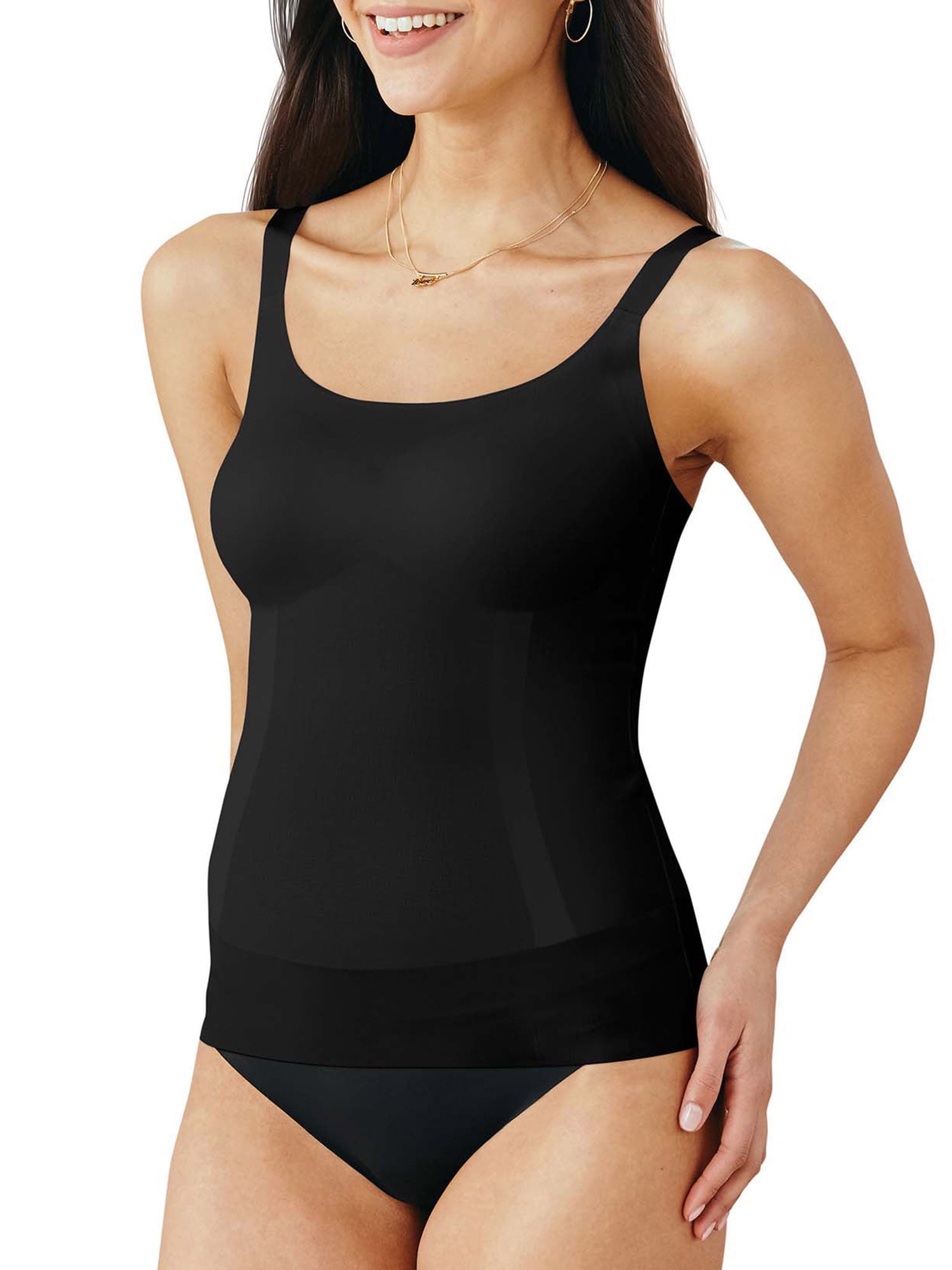 Womens Seamless Sleeveless BodySuit 76% Polyamide 24% Elastane Shaping  Dupes Top (Samll) at  Women's Clothing store