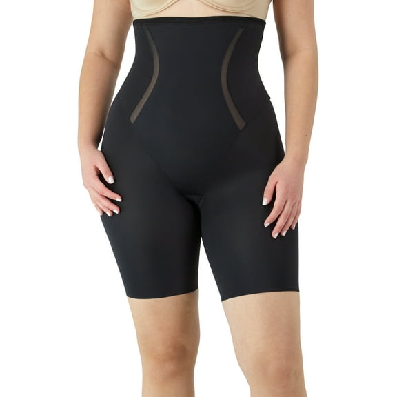 Maidenform Womens Shapewear with Tummy Control, High Waist Mid Thigh Body Shaper Shorts FP5001 Sizes S-3XL