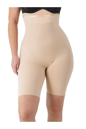Women’s Shapewear Skin Spa Extra Firm Control High Waist Mid Thigh Shaping Shorts, Sizes up to 3XL