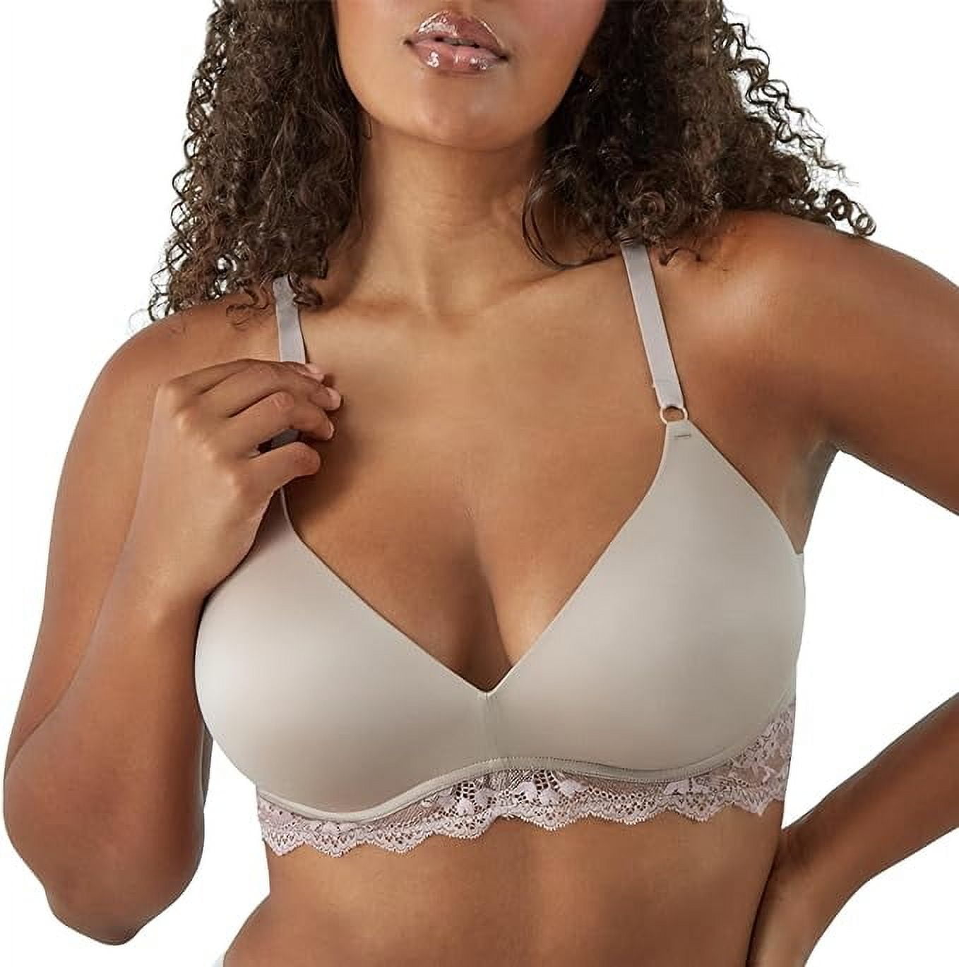 Maidenform Women's Your Lift Wireless Bra, Natural Lift & Shaping Bra, Convertible Bra with Lace