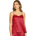 thumbnail image 1 of Maidenform Womens Chiffon Trim Lounge Cami, M, Cherry Foil Floral, 1 of 3