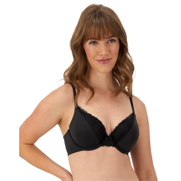 Maidenform Comfort Devotion Convertible Underwire Bra, Full Coverage Black 36DD Women's