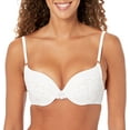 thumbnail image 1 of Maidenform Womens Love the Lift Push Up Demi Bra, 34D, White/Rose Gold, 1 of 5