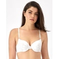 thumbnail image 1 of Maidenform Push Up & In Underwire Push-Up Bra White/Rose Gold 40C Women's, 1 of 6