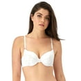 thumbnail image 1 of Maidenform Womens Love the Lift Push Up Demi Bra, 40C, White/Rose Gold, 1 of 4