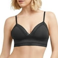 thumbnail image 1 of Maidenform Women's Lacy Triangle, Lace Bra with Convertible Straps, Wireless Bralette, Black, Medium, 1 of 6