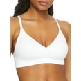 thumbnail image 1 of Women's Maidenform DM2303 Pure Comfort Feel Good Seamless Bralette (White L), 1 of 4