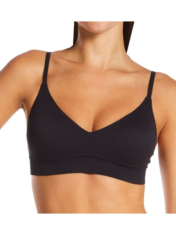 Women's Maidenform DM2303 Pure Comfort Feel Good Seamless Bralette (Black XL)