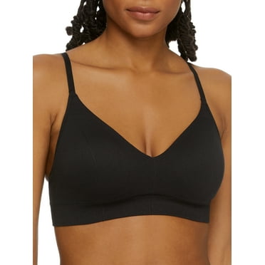 Women's Maidenform DM2303 Pure Comfort Feel Good Seamless Bralette (Black 2X)