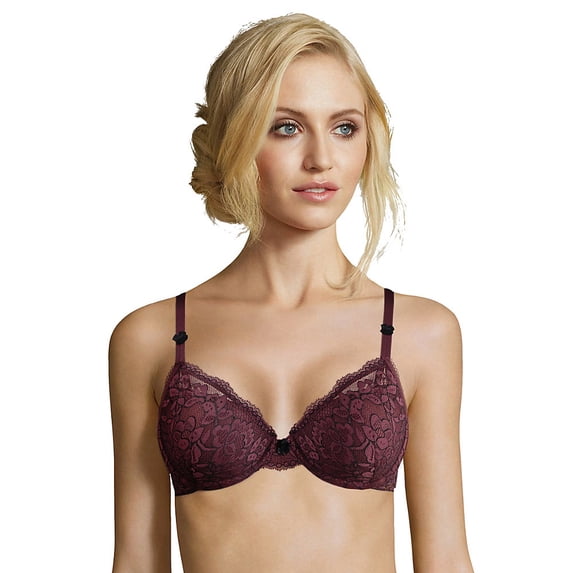 Maidenform Womens Modern Beauty Lightly Lined Underwire Demi Bra, 32A