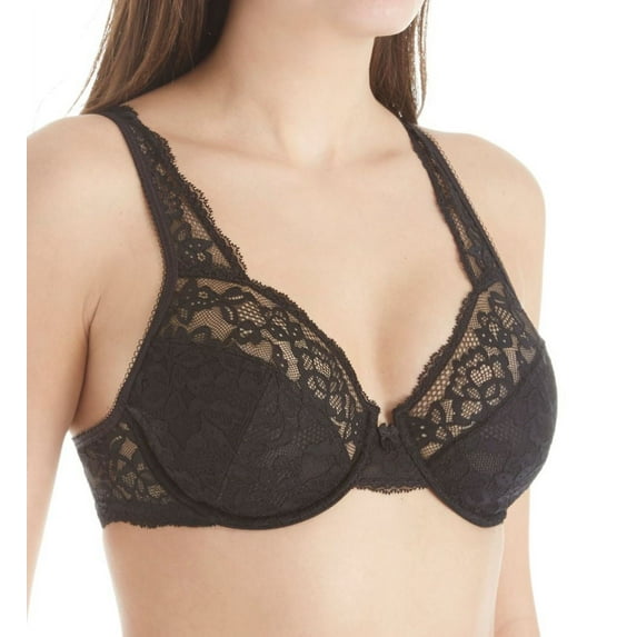 Maidenform Womens Modern Beauty Unlined Underwire Bra, 38DD, Black