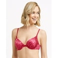 thumbnail image 1 of Maidenform Womens Natural Boost Demi Bra, 34C, Strawberry Rouge Lovely Stem, 1 of 1