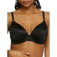 thumbnail image 1 of Women's Maidenform DM7543 One Fabulous Fit 2.0 Tailored Demi T-Shirt Bra (Black Lace 34C), 1 of 2