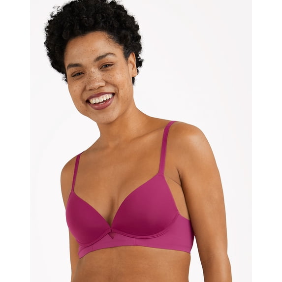 Women's Maidenform DM2301 One Fabulous Fit 2.0 Wireless Bra (Razzleberry 34C)