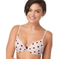 thumbnail image 1 of Women's Maidenform 7959 One Fab Fit Original Tailored Demi T-Shirt Bra (Modern Dot Sandshell 32C), 1 of 2