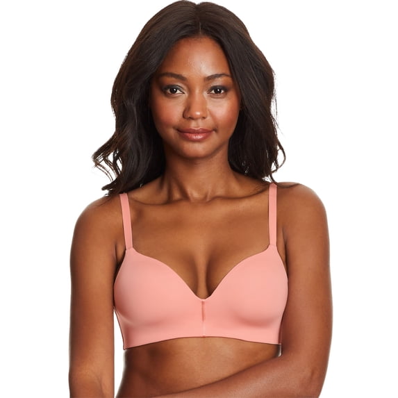 Maidenform Womens One Fabulous Fit 2.0 Wireless Bra, 36B, Budding Pink