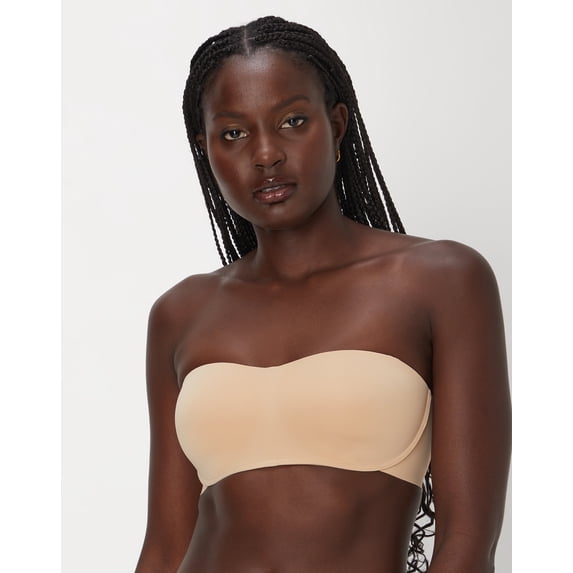 Maidenform Strapless Bra with Stay-Put Tech, Wireless (Plus Size Available) Almond L Women's