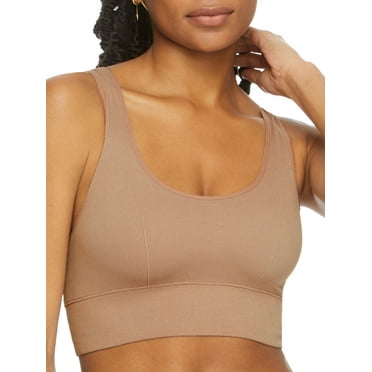 Women's Maidenform DM2304 Pure Comfort Feel Good Seamless Crop Tank Bra (Iced Mocha M)