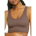 thumbnail image 1 of Women's Maidenform DM2304 Pure Comfort Feel Good Seamless Crop Tank Bra (Sparrow Brown M), 1 of 3
