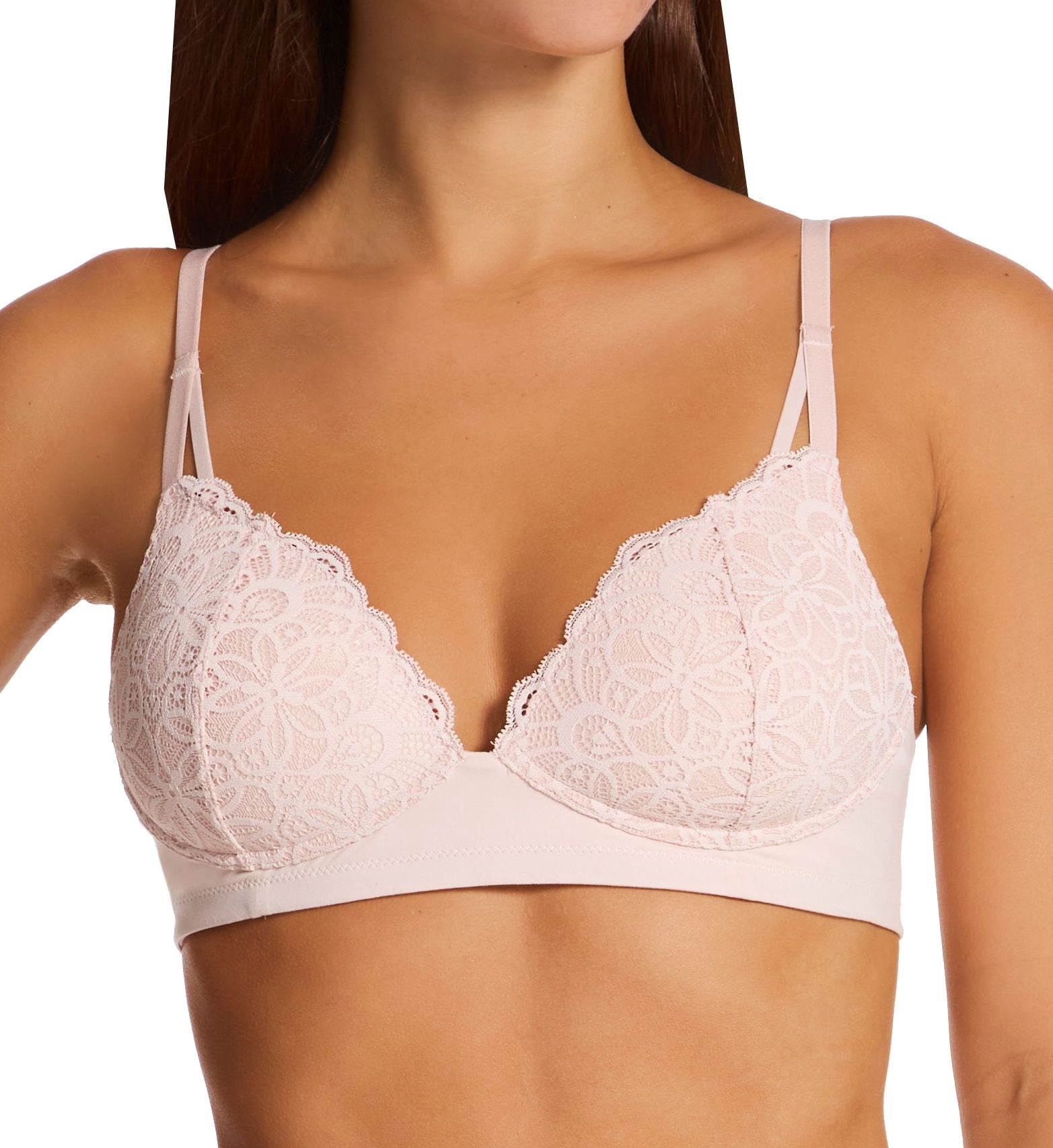 Women's Maidenform DM2314 Soft Support Wirefree Bra (Sandshell M)