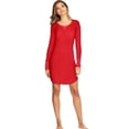 thumbnail image 1 of Maidenform Womens Raglan Sleepshirt, M, Baroque AOP Heather, 1 of 3