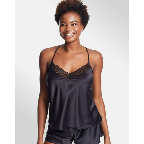 Maidenform Womens Satin Sleep Cami, M, Black