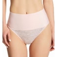 thumbnail image 1 of Maidenform Tame Your Tummy Lace Shaping Thong with Cool Comfort® Fabric Pink Pirouette S Women's, 1 of 3