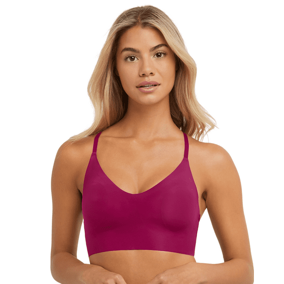 Maidenform Womens V-Neck Comfort Pullover Lace Back Wireless Bra, M