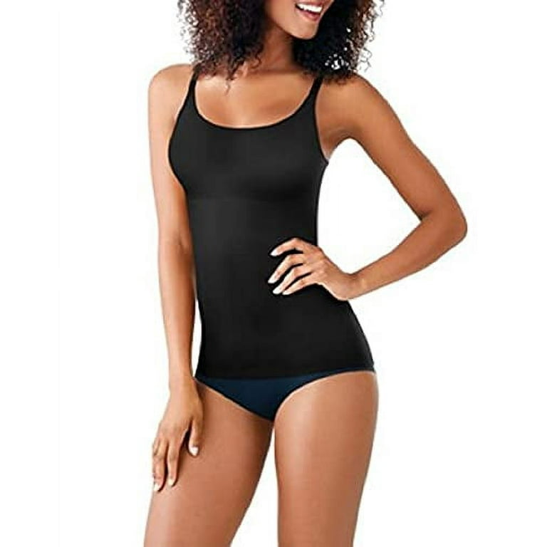 Maidenform womens Cover Your Bases Smoothtec Camisole Dm0038 Shapewear Top,  Black, Small US