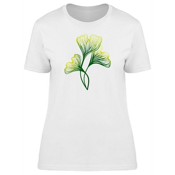 Maidenhair Ginkgo Biloba Plant T-Shirt Women -Image by Shutterstock, Female Small