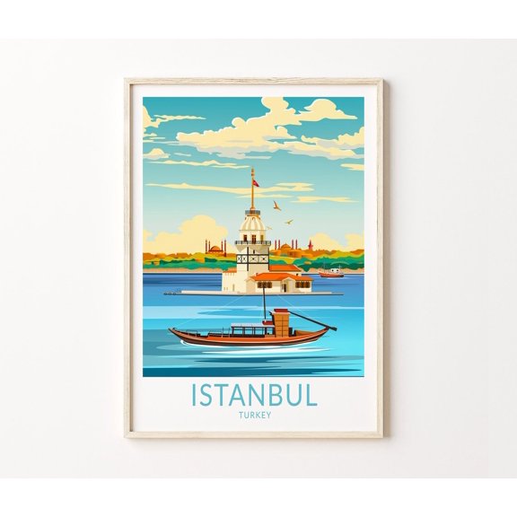 Maidens Tower Istanbul Turkey City Landmarks Home Decor