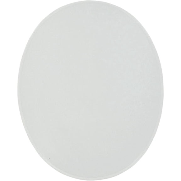Maier  Number Plate - 9in x 11in Oval , Color: White