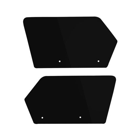 Maier 194650 UTV Rear Number Plates - Black